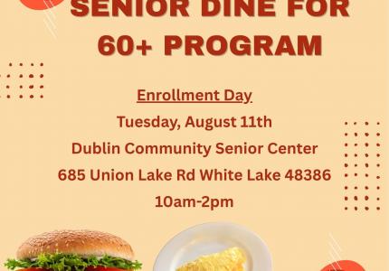 Senior Dine for 60+ Program