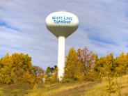 White Lake Water Tower in the Fall