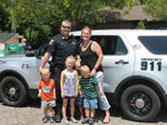 Police Officer with a family