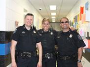 Three police officers