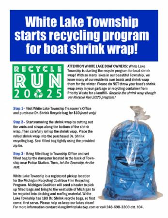 INFORMATION FLYER BOAT SHRINK WRAP RECYCLING PROGRAM