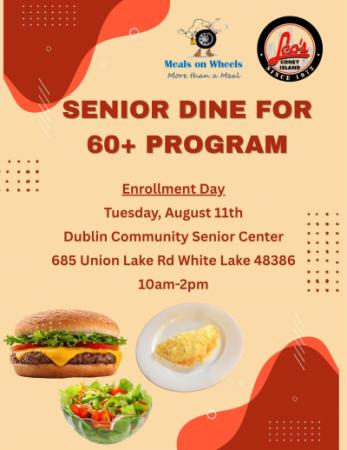 Senior Dine for 60+ Program