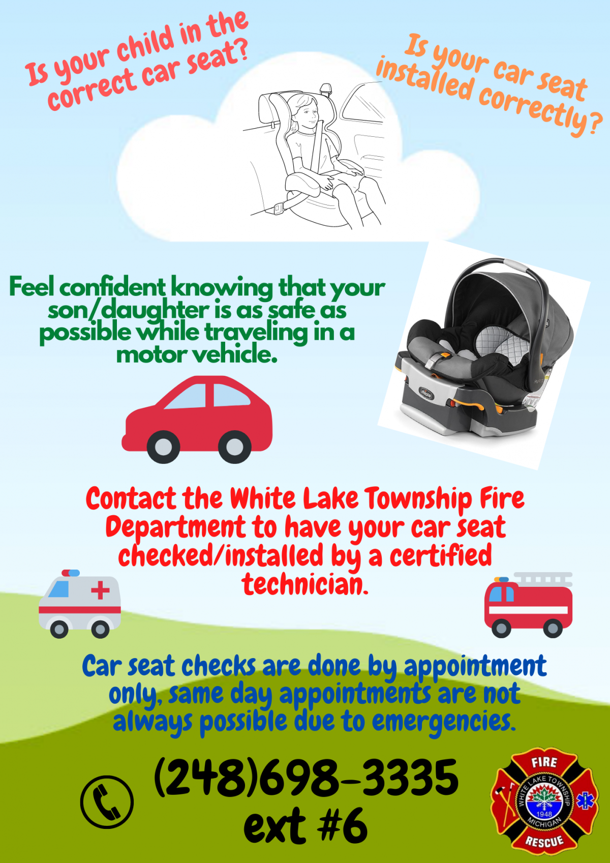 Certified car seat deals installation near me