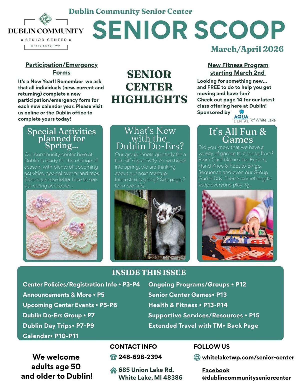 Dublin Senior Scoop Newsletter March-April 2026