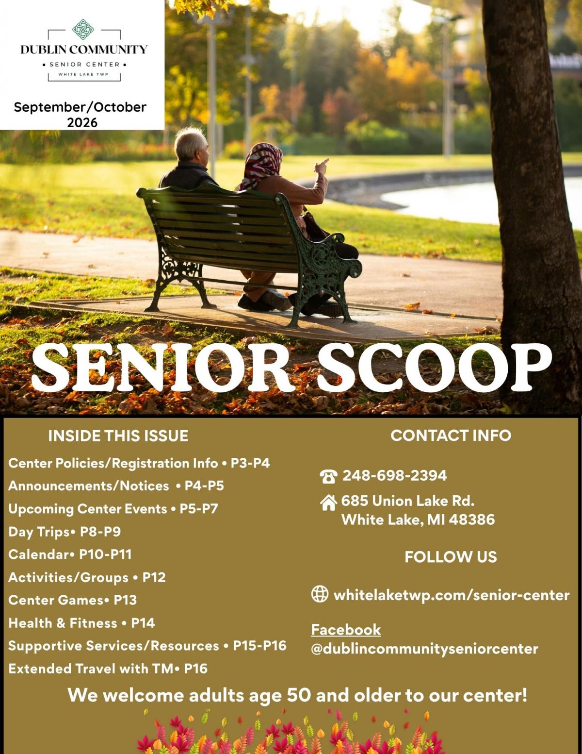 Dublin SC Senior Scoop Newsletter-September/October 2026