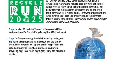INFORMATION FLYER BOAT SHRINK WRAP RECYCLING PROGRAM