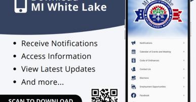 MI White Lake App with QR Code