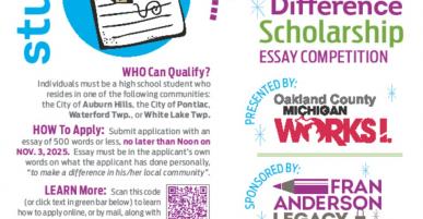 Fran Anderson Scholarship Flyer